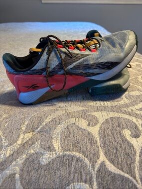 Reebok Nano X1 Adventure Men’s Athletic Shoe - Blue with Coral and Green Accents